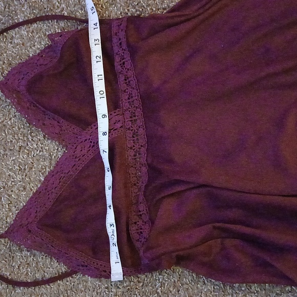 Flying Tomato Burgundy Wine Boho Mini Dress Size Medium - Picture 13 of 16